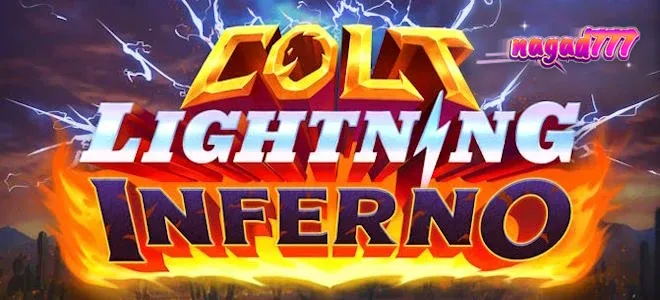 Colt Lightning Inferno স্লট গেমের একটি দৃশ্য যেখানে আগুনের শিখা এবং ঘোড়ার প্রতীক দেখা যাচ্ছে